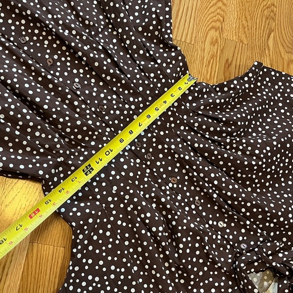 Anthropologie x Exquise The Tobie Tie-Neck Shirt Mini Dress Size XS NWT - Picture 6 of 7